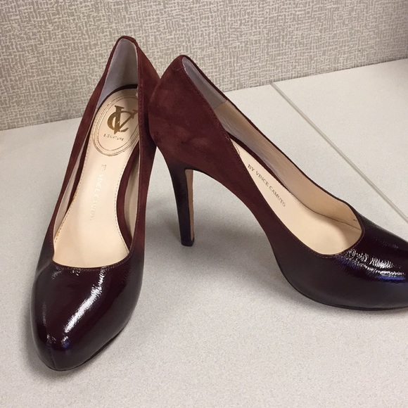 Vince Camuto Signature ombré leather suede pumps - Picture 2 of 8